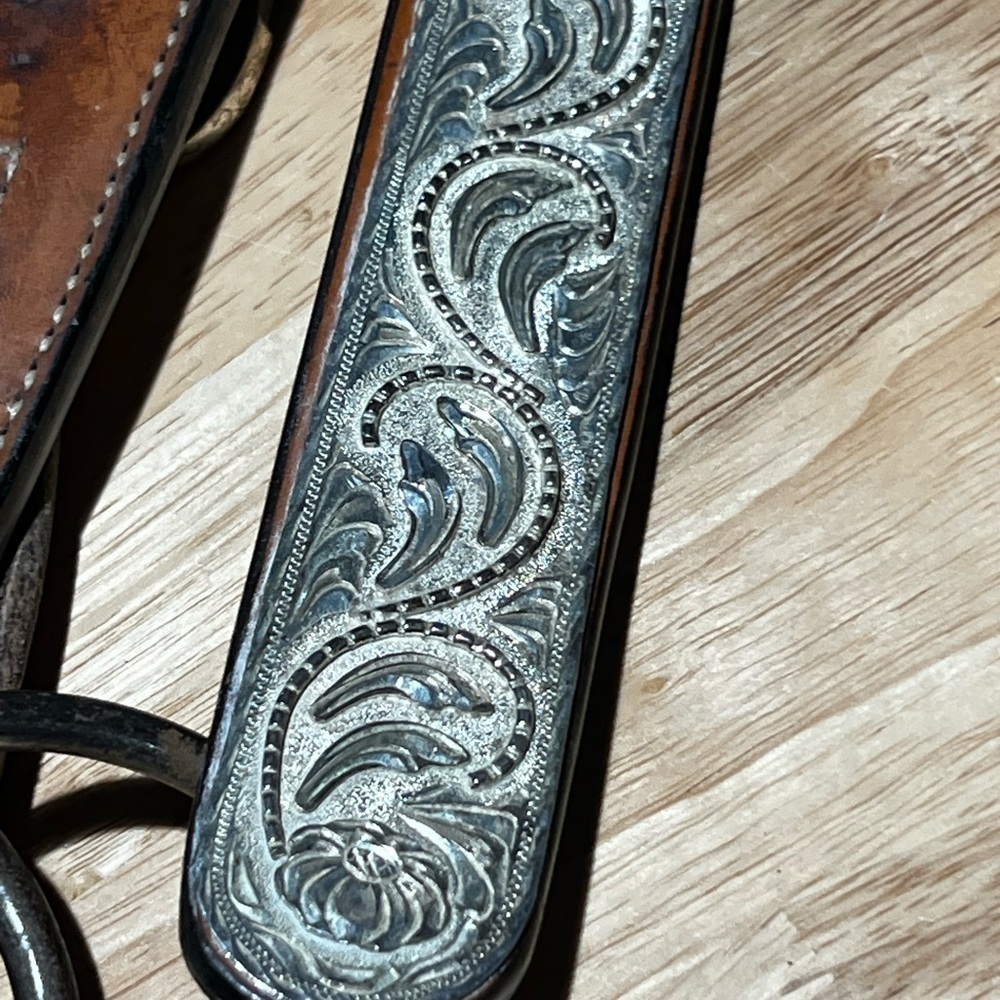 Dale Chavez silver‎ horse bridle and reins - Picture 3 of 6